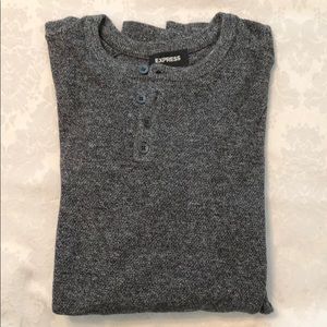 Express Men’s Long Sleeve Henley Size Large